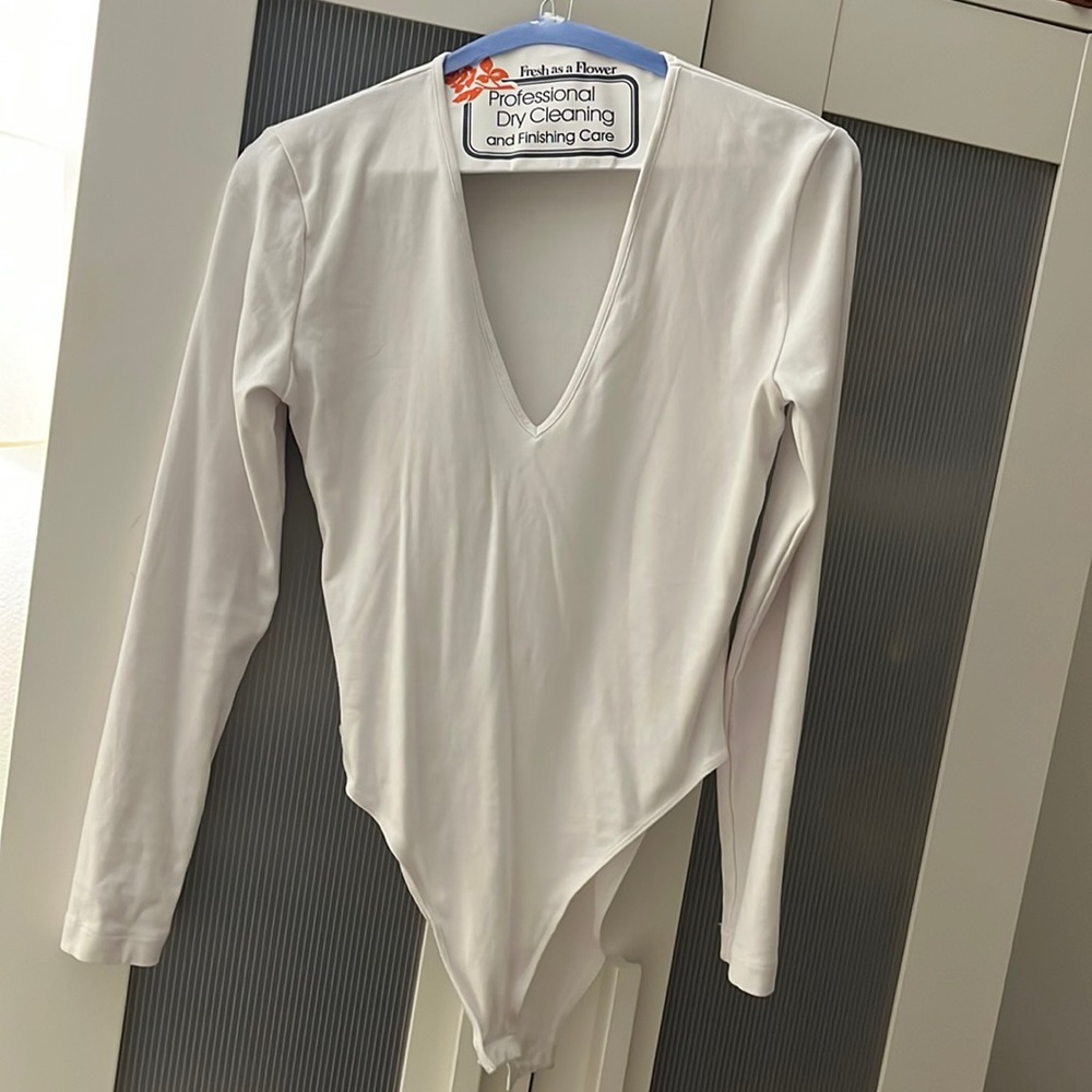 Zara white bodysuit medium